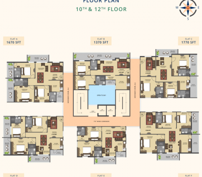 Signature Residential Apartments Floor Plan 10 and 12 Floors
